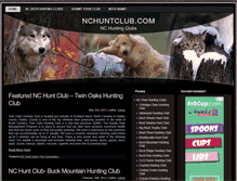 Tablet Screenshot of nchuntclub.com